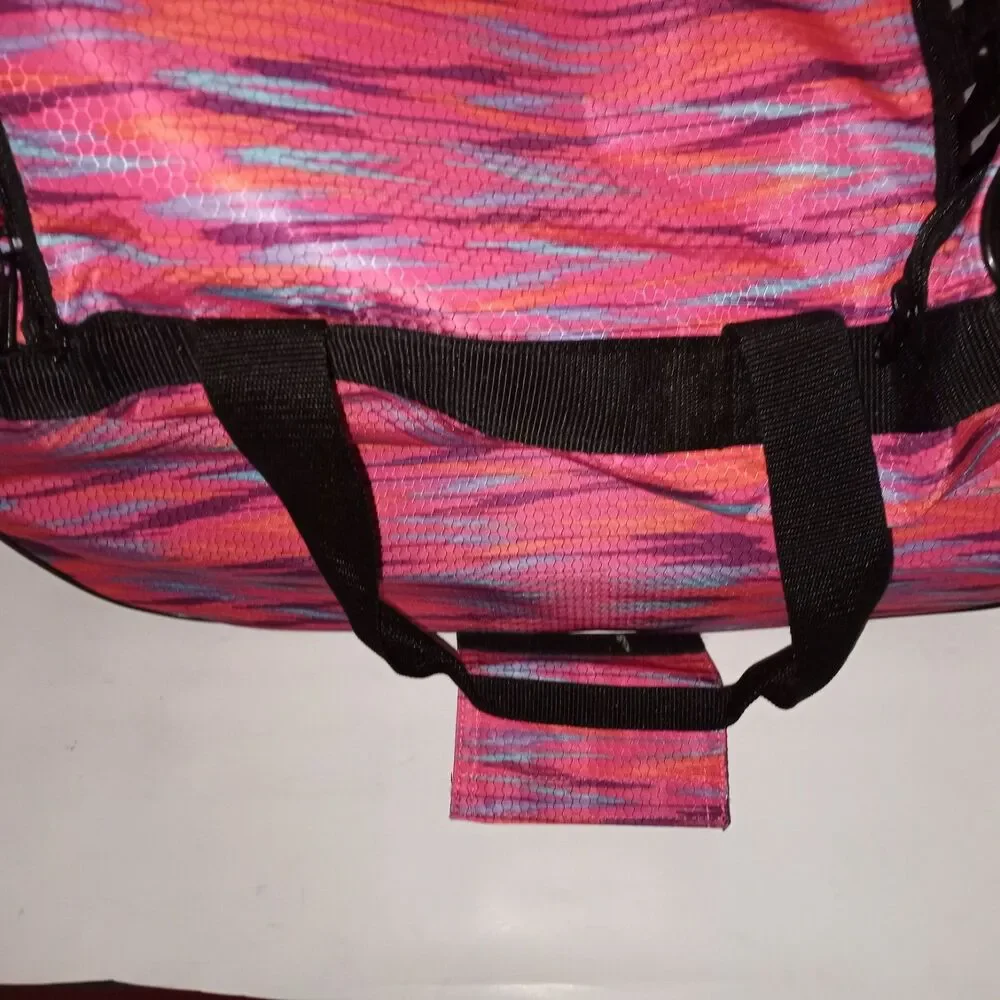 Adidas Pink Purple Gym Duffel Bag Travel Overnight Weekend Carry On Adjustable